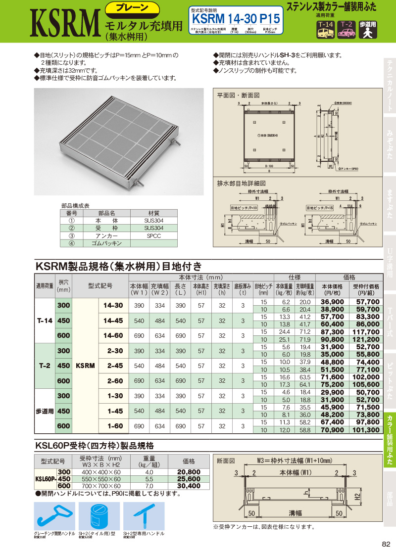 ステンレスグレーチング｜オンラインカタログ｜片岡産業株式会社：経済